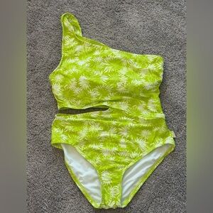 Micheal Kors lime green one piece nwot